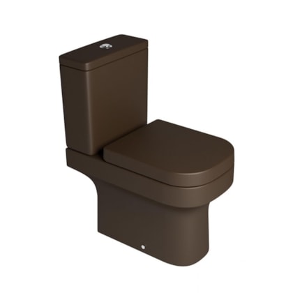 Vaso Sanitário Para Caixa Acoplada Piano P.330 Marrom Fosco Deca