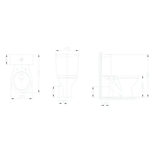 Vaso Sanitário Para Caixa Acoplada Saída Horizontal Flamingo Branco Incepa - Imagem principal - 55303aa4-4aa5-4fca-a4ab-69868df0f17a