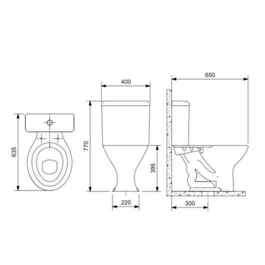 Vaso Sanitário Para Caixa Acoplada Saveiro Branco Celite - Imagem principal - 12cff1c7-c6a5-47bc-801f-e1e723b5b3e6
