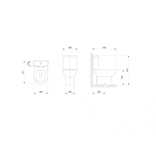 Vaso Sanitário Para Caixa Acoplada Smart Branco Celite - Imagem principal - e85964fb-14d7-43b5-8ecd-36988b475e37