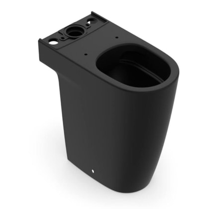 Vaso Sanitário Para Caixa Rimless Sifônica Ona Preto Matte Roca