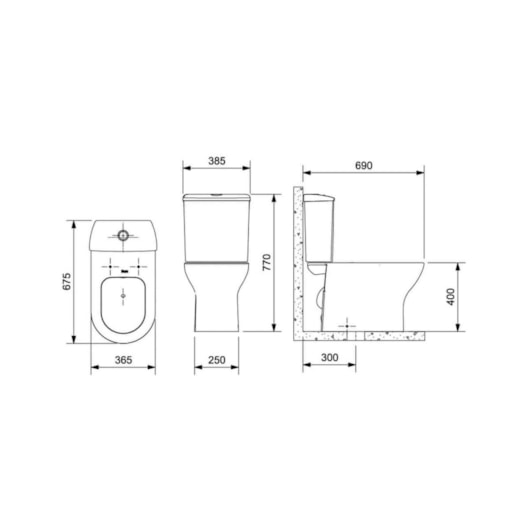 Vaso Sanitário Para Caixa Saida Vertical Sinfônica Nexo Matte Black Roca - Imagem principal - d6c25391-ee11-4632-a684-7b9575a2384a