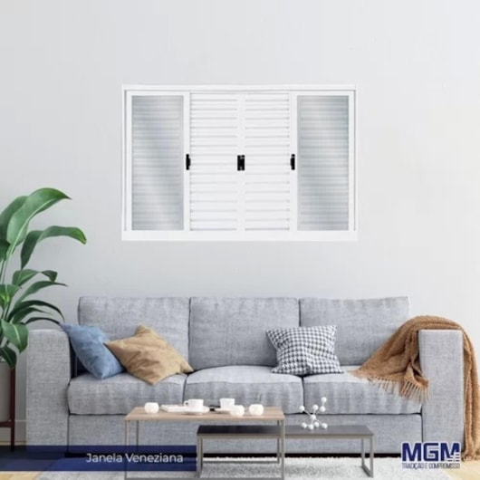 Veneziana 6 Folhas Vidro Liso Aço Minas Sul Branco MGM 120x150x12cm - Imagem principal - 85df2c5f-9d9c-4d55-9181-048d27ae2bf8