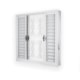 Veneziana 6 Folhas Vidro Liso Com Grade Elo Branco MGM 120x200cm - c83b773c-9234-4aa5-b00c-190ea9c9f373
