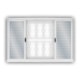 Veneziana 6 Folhas Vidro Liso Com Grade Elo Branco MGM 120x200cm - 05946ccb-73cf-4680-97e7-bb3a30b8df87