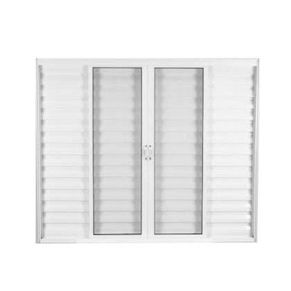 Veneziana 6 Folhas Vidro Liso Soft Plus Branco Mgm