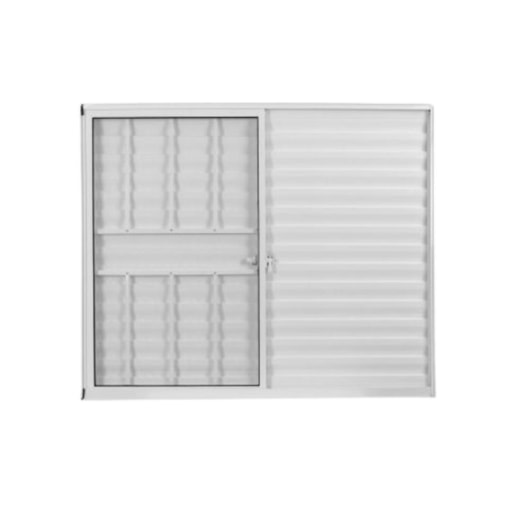 Veneziana De Correr De Alumínio Soft Plus 3 Folhas Branco MGM 100x120cm - Imagem principal - 9ecf4ae3-a03b-4447-8112-9e4e44b61860