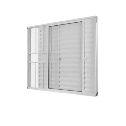 Veneziana De Correr De Alumínio Soft Plus 3 Folhas Branco MGM 100x120cm - Imagem principal - 3a3af0c7-8c6d-4857-897f-0d875473bd36