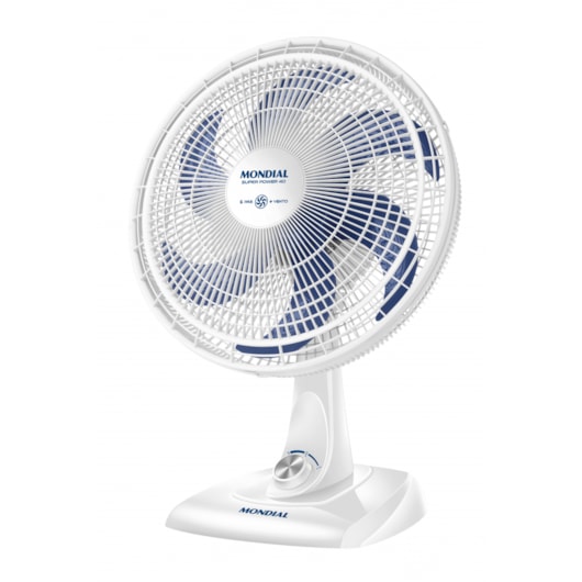 Ventilador Super Power VS Branco E Azul Mondial 40cm 127V 140W - Imagem principal - 7293e5a0-14f2-4407-9ba4-d4474bb5ca4c