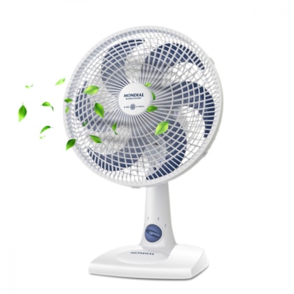 Ventilador Super Power VSP Branco E Azul Mondial 30cm 127V 60W