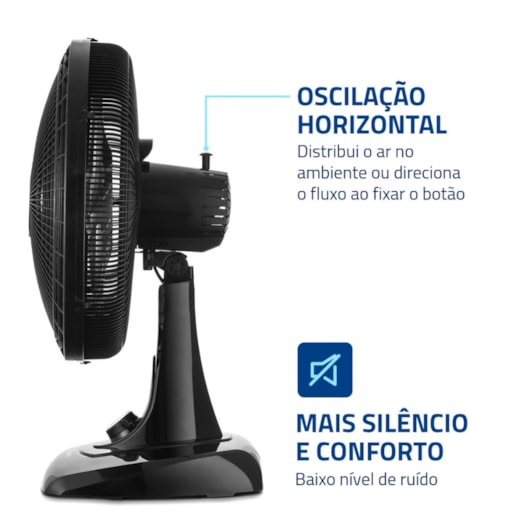 Ventilador Super Power VSP Preto E Prata Mondial 40cm 127V 140W - Imagem principal - 717568d3-4f80-4035-8019-03a796e0de28