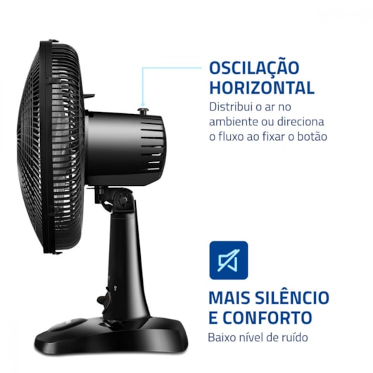 Ventilador Super Power VSP30B Preto Mondial 30cm 127V 60W - Imagem principal - 069ddf54-41b3-4967-bd3b-a30becf86665