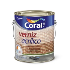 Verniz Incolor Brilhante Transparente 3.6l Coral