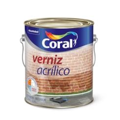 Verniz Incolor Brilhante Transparente 3.6l Coral