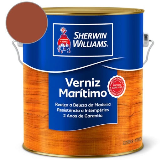 Verniz Marítimo Brilhante Mogno Sherwin Williams 3,6L - Imagem principal - 0ad3c2f1-213c-4a57-b6af-260455b81a0f