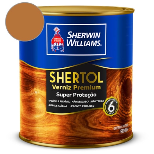 Verniz Shertol Brilhante Canela Sherwin Williams 0,9L - Imagem principal - 61c9cd0a-d3ec-4876-af14-69d301a59065