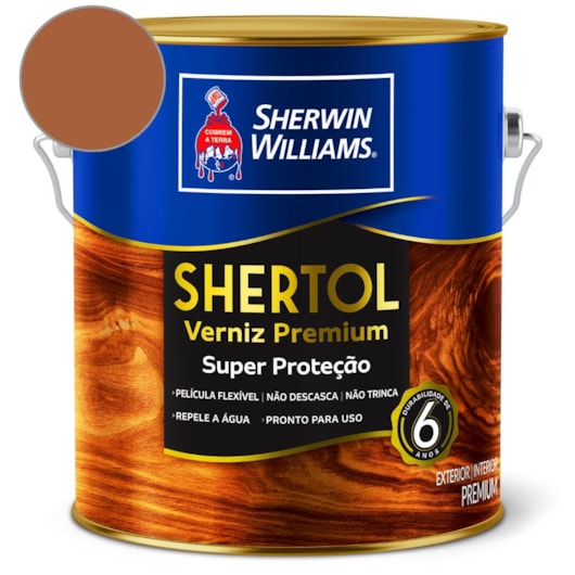Verniz Shertol Brilhante Imbuia Sherwin Williams 3,6L - Imagem principal - 2800e649-a7c8-4f43-b71c-e7c7c3059cec