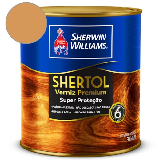 Verniz Shertol Brilhante Incolor Sherwin Williams 0,9L - Imagem principal - 507a70bd-c104-4001-a5fc-4ea9c28d925e