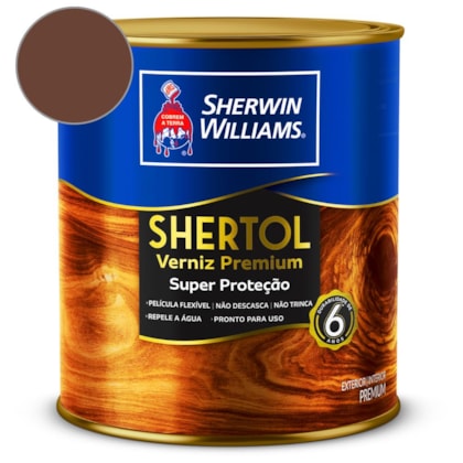 Verniz Shertol Brilhante Ipê Sherwin Williams 0,9L