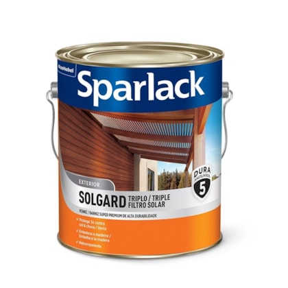 Verniz Solgard Triplo Filtro Solar Brilhante Natural Sparlack Coral 3,6l