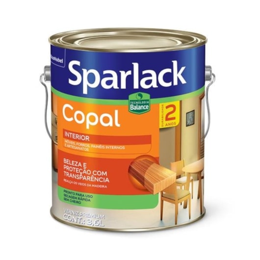 Verniz Sparlack Copal Brilhante Incolor Balance 3.6L Coral - Imagem principal - 2b546aa0-5596-4fca-a33c-d0376508b79d