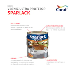 Verniz Ultra Protetor Cetol Deck Semi Brilho Natural 900ml Sparlack Coral