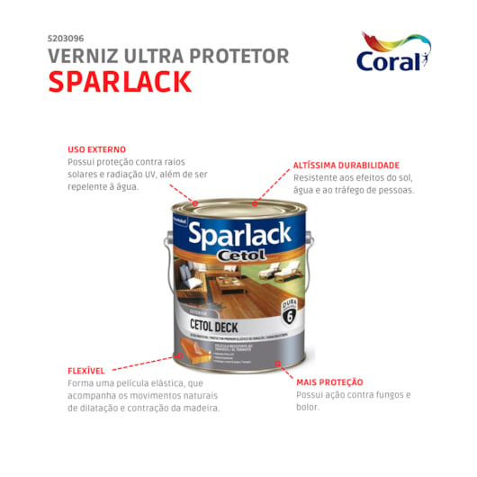 Verniz Ultra Protetor Cetol Deck Semi Brilho Natural 900ml Sparlack Coral - Imagem principal - 8239fa60-0dd7-46d2-968d-1c01732213ba